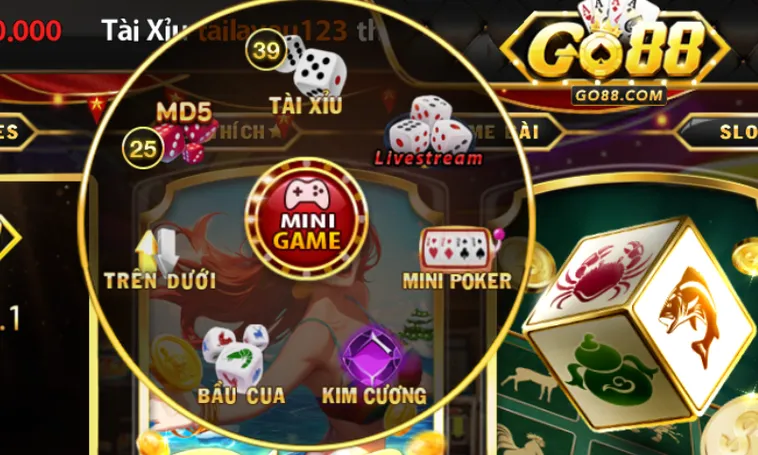 Mini Game GO88 – thiết kế đơn giản tinh tế nhỏ gọn.